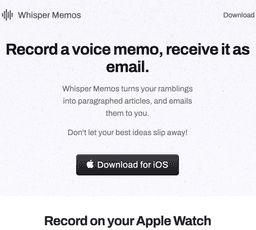 Whisper Memos